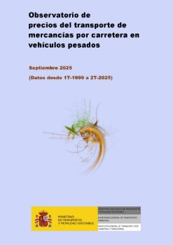 Portada de Observatorio de precios del transporte de mercancías por carretera en vehículos pesados. Septiembre 2025