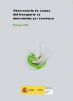 Portada de Observatorio de Costes del transporte de mercancías por carretera. Octubre 2016.