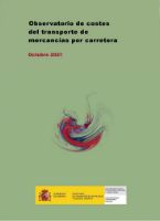 Portada de Observatorio de costes del transporte de mercancías por carretera. Octubre 2021