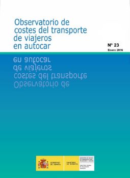 Portada de Observatorio de costes del transporte de viajeros en autocar. Nº 23, enero 2015.