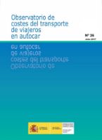 Portada de Observatorio de costes del transporte de viajeros en autocar. Nº 26, julio 2017.