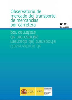 Portada de Observatorio de mercado del transporte de mercancías por carretera. Nº 27. Marzo 2018