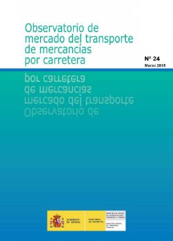 Portada de Observatorio de mercado del transporte de mercancías por carretera. Nº 24. Marzo 2015