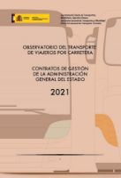 Portada de Observatorio del transporte de viajeros por carretera. Contratos de gestión de la Administración General del Estado 2021