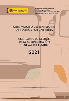 Portada de Observatorio del transporte de viajeros por carretera. Contratos de gestión de la Administración General del Estado 2021
