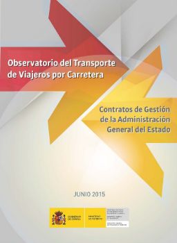 Portada de Observatorio del transporte de viajeros por carretera. Contratos de gestión de la Administración General del Estado. Junio 2015