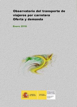 Portada de Observatorio del transporte de viajeros por carretera. Oferta y demanda, enero 2016.