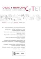 Portada de Ciudad y Territorio, Estudios Territoriales. C y TET, Nº 174 invierno 2012