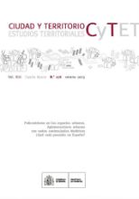 Portada de Ciudad y Territorio, Estudios Territoriales. C y TET, Nº 176 verano 2013.