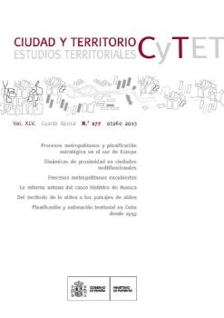 Portada de Ciudad y Territorio, Estudios Territoriales. C y TET, Nº 177 otoño 2013.