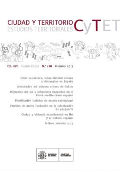 Portada de Ciudad y Territorio, Estudios Territoriales. C y TET, Nº 178 invierno 2013. Vol. XLV. Cuarta época.