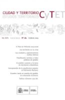 Portada de Ciudad y Territorio, Estudios Territoriales. C y TET, Nº 182  invierno 2014. Vol. XLVI. Cuarta época.