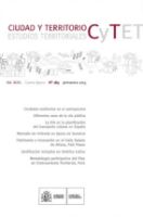 Portada de Ciudad y Territorio, Estudios Territoriales. C y TET, Nº 183  primavera 2015. Vol. XLVII. Cuarta época.