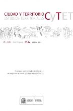 Portada de Ciudad y Territorio, Estudios Territoriales. C y TET, nº 184 verano 2015. Vol. XLVII