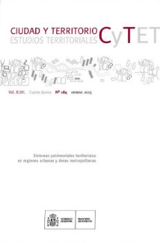 Portada de Ciudad y Territorio, Estudios Territoriales. C y TET, nº 184 verano 2015. Vol. XLVII