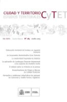 Portada de Ciudad y Territorio, Estudios Territoriales. C y TET, nº 185 otoño 2015. Vol. XLVII