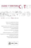 Portada de Ciudad y Territorio, Estudios Territoriales. C y TET, nº 189 otoño 2016. Vol. XLVIII.