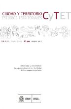 Portada de Ciudad y Territorio, Estudios Territoriales. C y TET, nº 192 verano 2017. Vol. XLIX. Cuarta época