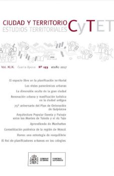 Portada de Ciudad y Territorio, Estudios Territoriales. C y TET, nº 193 otoño 2017. Vol.XLIX