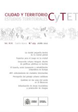 Portada de Ciudad y Territorio. Estudios Territoriales. CyTET Nº 173 otoño 2012