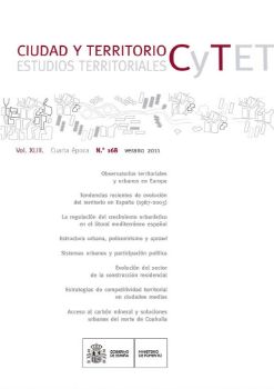 Portada de Ciudad y Territorio.Estudios Territoriales.C y TET, nº168, verano 2011