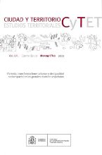 Portada de Revista Ciudad y Territorio, Estudios Territoriales. C y TET - Monográfico 2021- "Vivienda, transformaciones urbanas y desigualdad socioespacial en las grandes ciudades españolas"-
