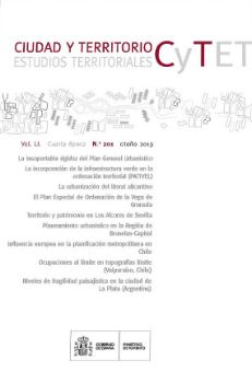 Portada de Revista Ciudad y Territorio, Estudios Territoriales. C y TET nº 201, otoño 2019