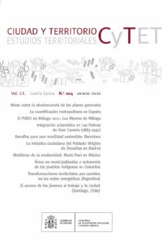 Portada de Revista Ciudad y Territorio, Estudios Territoriales. C y TET nº 204, verano 2020