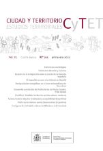 Portada de Revista Ciudad y Territorio, Estudios Territoriales. C y TET n.º 215, primavera 2023