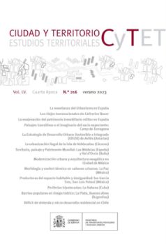 Portada de Revista Ciudad y Territorio, Estudios Territoriales. C y TET n.º 216, verano 2023
