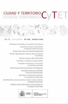 Portada de Revista Ciudad y Territorio, Estudios Territoriales. C y TET nº 206, invierno 2020