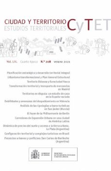 Portada de Revista Ciudad y Territorio, Estudios Territoriales. Cy TET nº 208, verano 2021