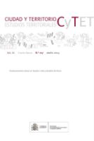 Portada de Revista Ciudad y Territorio, Estudios Territoriales. CyTET n.º 217, otoño 2023