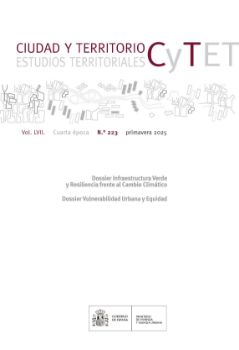 Portada de Revista Ciudad y Territorio, Estudios Territoriales. CyTET n.º 223, primavera 2025