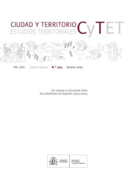 Portada de Revista Ciudad y Territorio, Estudios Territoriales. CyTET n.º 224, verano 2025 - Un repaso a cincuenta años de urbanismo en España: 1975-2025 