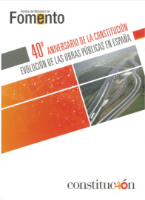 Portada de 40 aniversario de la Constitución. Evolución de la obras públicas en España [Revista monográfica extra 2018]