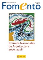 Portada de Revista Extra del Ministerio de Fomento, nº 696 julio-agosto 2019.   Premios Nacionales de Arquitectura 2000-2018