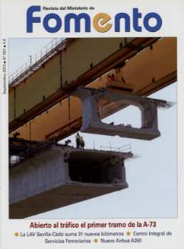 Portada de Revista del Ministerio de Fomento, nº 631, septiembre 2013.
