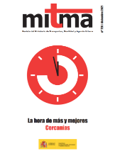 Portada de Revista del Ministerio de Transportes, Movilidad y Agenda Urbana. [Mitma], nº 720, diciembre 2021