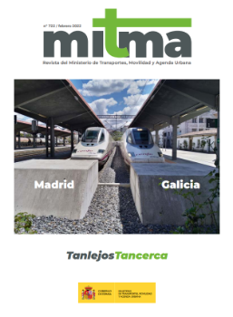 Portada de Revista del Ministerio de Transportes, Movilidad y Agenda Urbana. [Mitma], nº 722, febrero 2022
