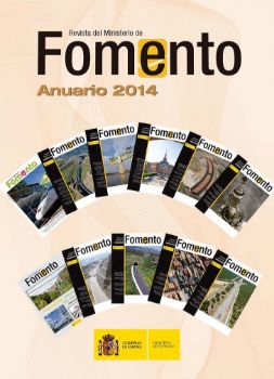 Portada de Anuario 2014 de la revista del Ministerio de Fomento.