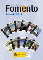 Portada de Anuario 2017 de la Revista del Ministerio de Fomento.