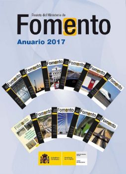 Portada de Anuario 2017 de la Revista del Ministerio de Fomento.