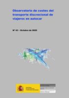 Portada de Observatorio de costes del transporte discrecional de viajeros en autocar. Nº 43, octubre 2025