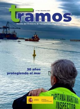Portada de Tramos. Revista del Ministerio de Transportes y Movilidad Sostenible, n.º 764, diciembre 2025  - 30 años protegiendo el mar -