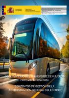 Portada de Observatorio del transporte de viajeros por carretera 2024. Contratos de gestión de la Administración General del Estado 