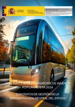 Portada de Observatorio del transporte de viajeros por carretera 2024. Contratos de gestión de la Administración General del Estado 