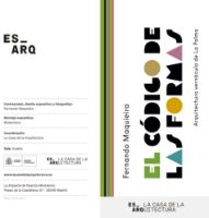 Portada de Código de las formas. Arquitectura vernácula de La Palma. ES_ARQ. La Casa de la Arquitectura [Díptico]