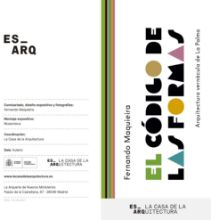 Portada de Código de las formas. Arquitectura vernácula de La Palma. ES_ARQ. La Casa de la Arquitectura [Díptico]