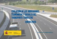 Portada de Evolución de los indicadores económicos y sociales del transporte terrestre. Enero 2026